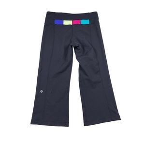 lululemon athletica Black Leggings with Colorful Accents